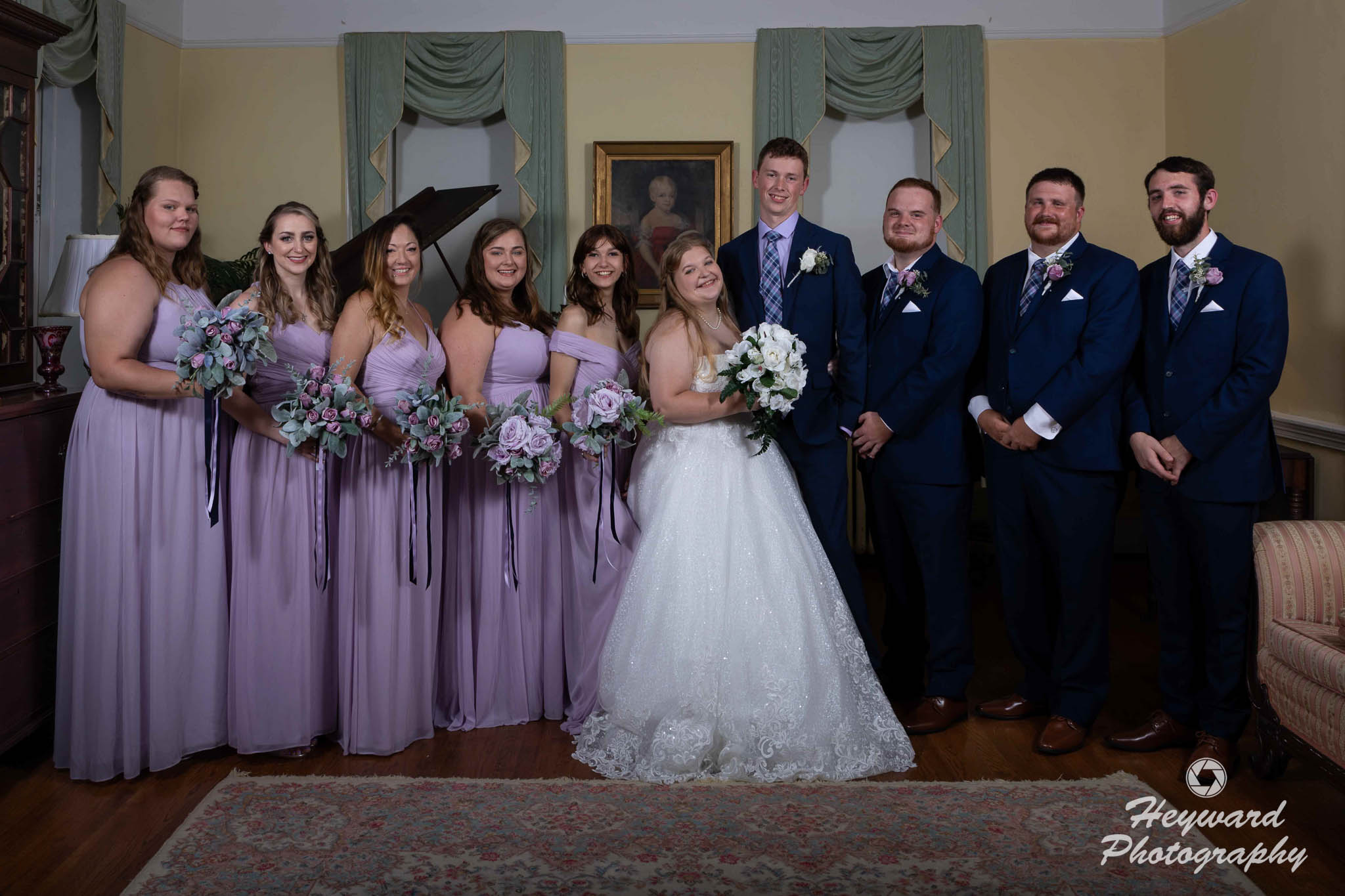 Wedding party formal photo.